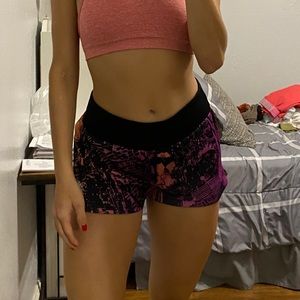 Adidas mid rise running shorts